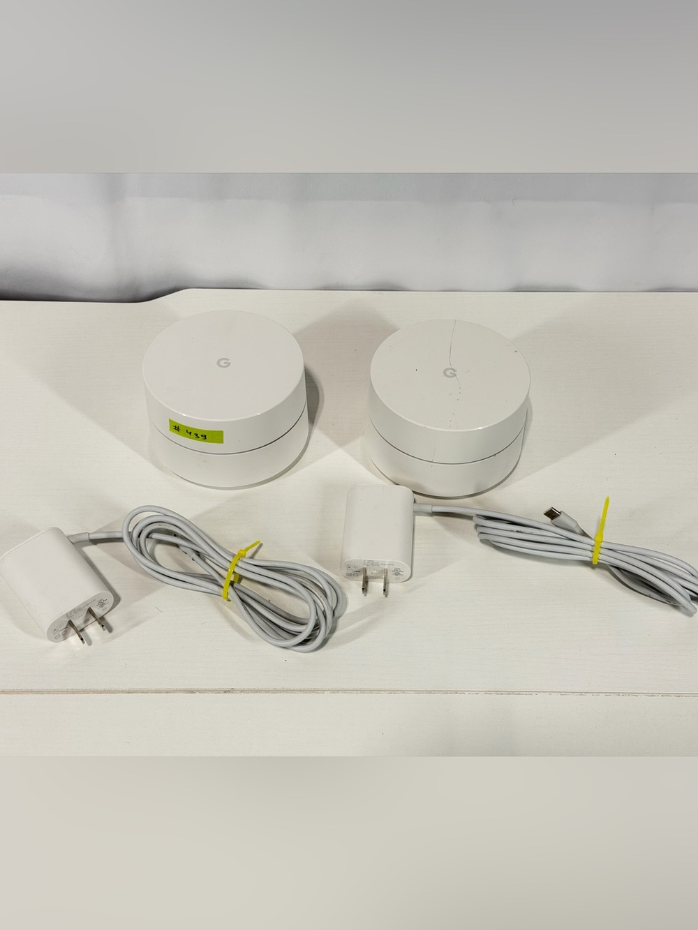 #439 Google Wifi Mesh Router 2 Pack AC-1304 OEM PSU Tested